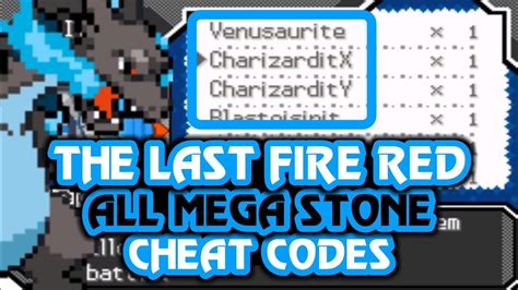 If you bought your copy of <b>Pokemon</b> X or <b>Pokemon</b> Y (or both) from. . Pokemon fire red cheats mega stone